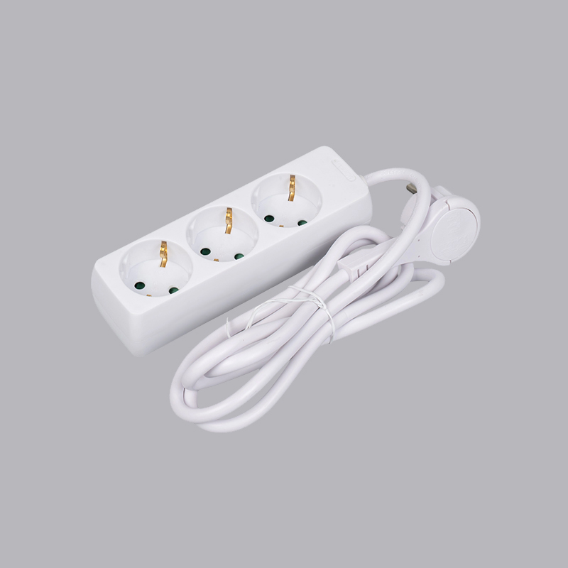 LOB-03L Multipresa a 3 vie di forma rettangolare di tipo tedesco con multipresa con anello di trazione