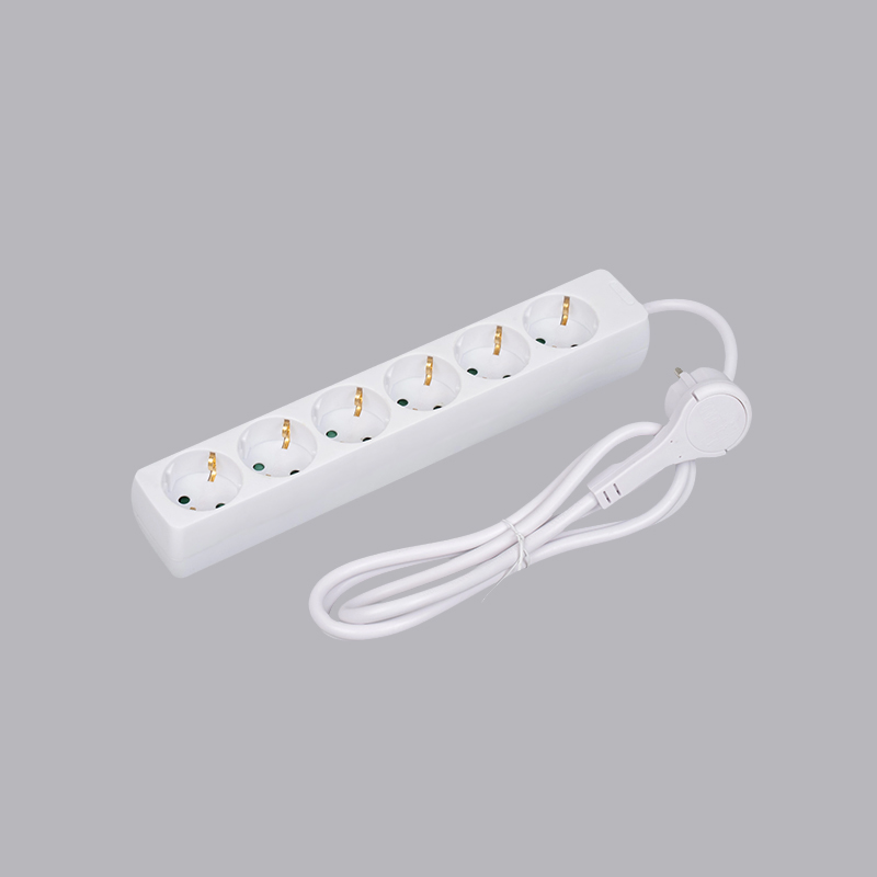 LOB-06L Multipresa a 6 vie di forma rettangolare di tipo tedesco con multipresa con anello di trazione
